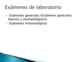 J. Síndrome de superposición1. Enfermedad mixta del tejido conectivo2. Otros
