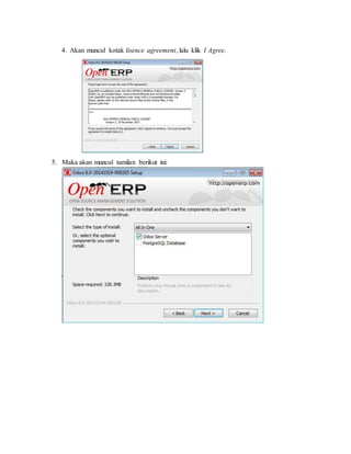 4. Akan muncul kotak lisence agreement, lalu klik I Agree.
5. Maka akan muncul tamilan berikut ini:
 