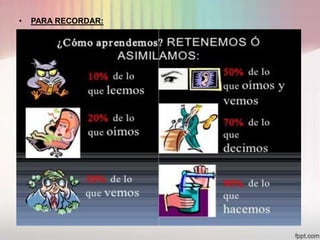 •   PARA RECORDAR:
 