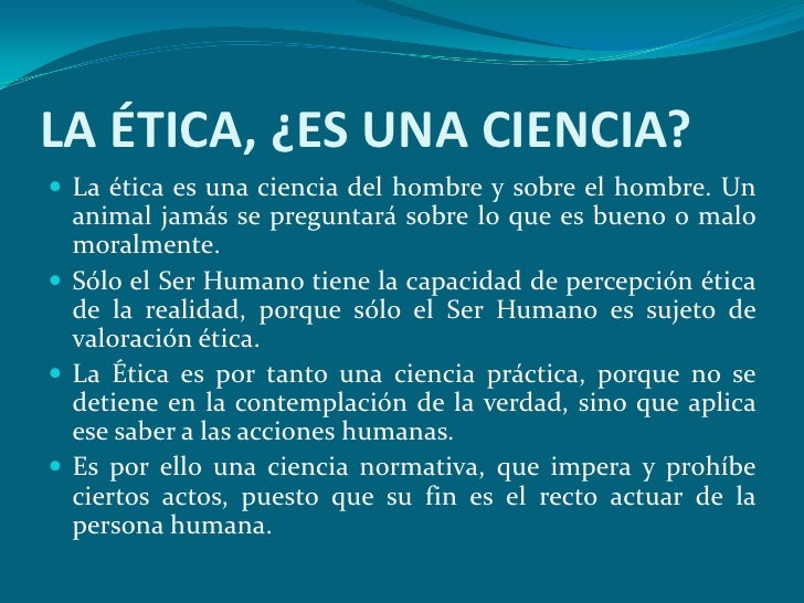 La Etica Es Una Ciencia O Disciplina es.slideshare.net