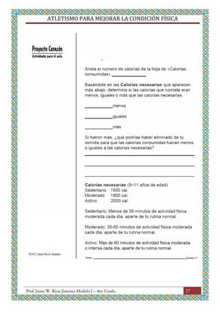 ATLETISMO PARA MEJORAR LA CONDICIÓN FÍSICA
27
 
