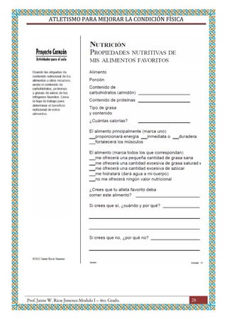 ATLETISMO PARA MEJORAR LA CONDICIÓN FÍSICA
28
 