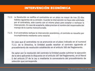 Ing. Ismael Orellana Mora CIP 38933
INTERVENCIÓN ECONÓMICA
 