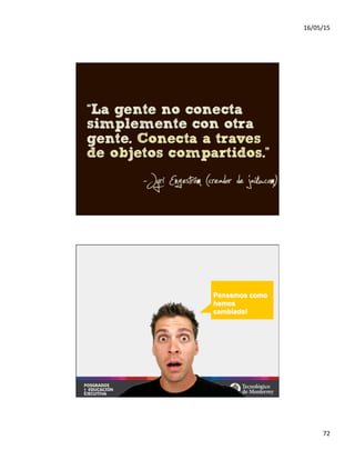16/05/15	
  
72	
  
Pensemos como#
hemos
cambiado!!
 