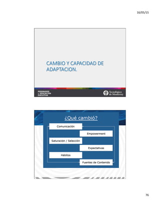 16/05/15	
  
76	
  
CAMBIO  Y  CAPACIDAD  DE  
ADAPTACION.
 