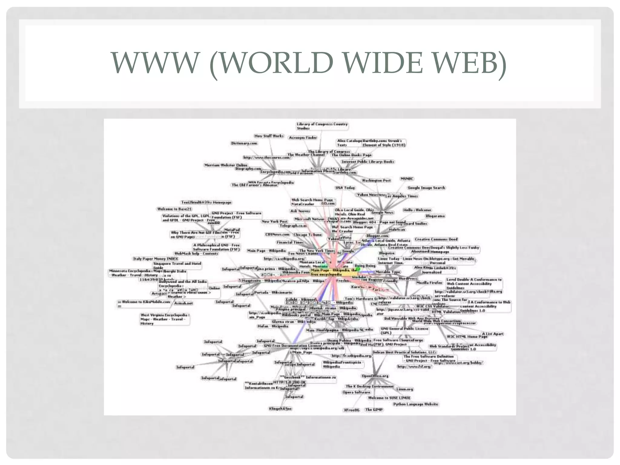 WWW (WORLD WIDE WEB)
 