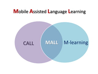 CALL M-learningMALL
Mobile Assisted Language Learning
 