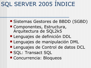Presentación: Administración y programación de bases de datos ...