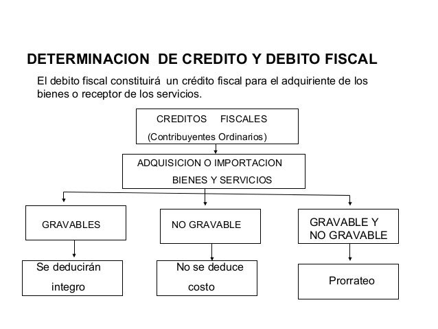 credito y debito fiscal iva