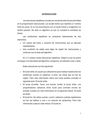 ESTRUCTURAS REPETITIVAS | PDF