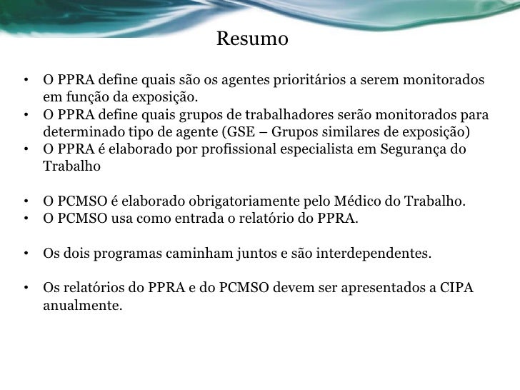Exames pcmso