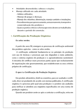 Colégio Estadual Tiradentes-Rio Real/Bahia. Página 237
 