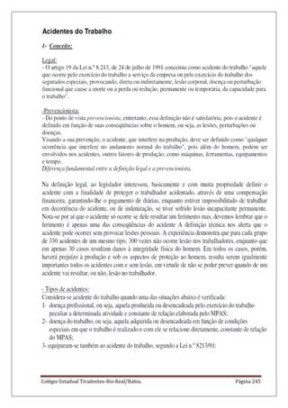 Colégio Estadual Tiradentes-Rio Real/Bahia. Página 245
 