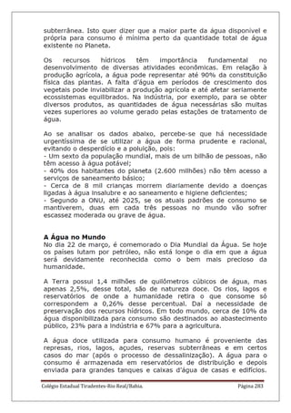 Colégio Estadual Tiradentes-Rio Real/Bahia. Página 283
 