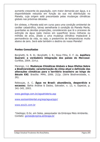 Colégio Estadual Tiradentes-Rio Real/Bahia. Página 285
 