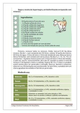 Colégio Estadual Tiradentes-Rio Real/Bahia. Página 306
 