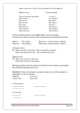 Colégio Estadual Tiradentes-Rio Real/Bahia. Página 64
 