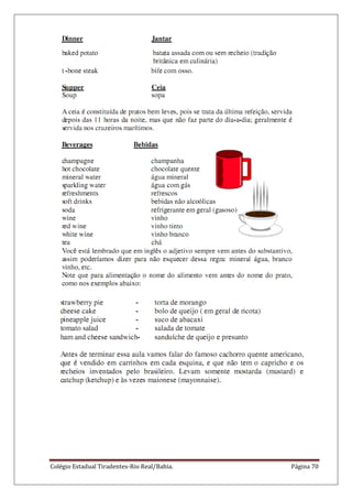 Colégio Estadual Tiradentes-Rio Real/Bahia. Página 70
 