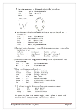 Colégio Estadual Tiradentes-Rio Real/Bahia. Página 73
 