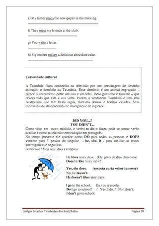 Colégio Estadual Tiradentes-Rio Real/Bahia. Página 78
 