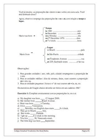 Colégio Estadual Tiradentes-Rio Real/Bahia. Página 81
 