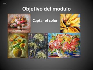 Objetivo del modulo Captar el color 