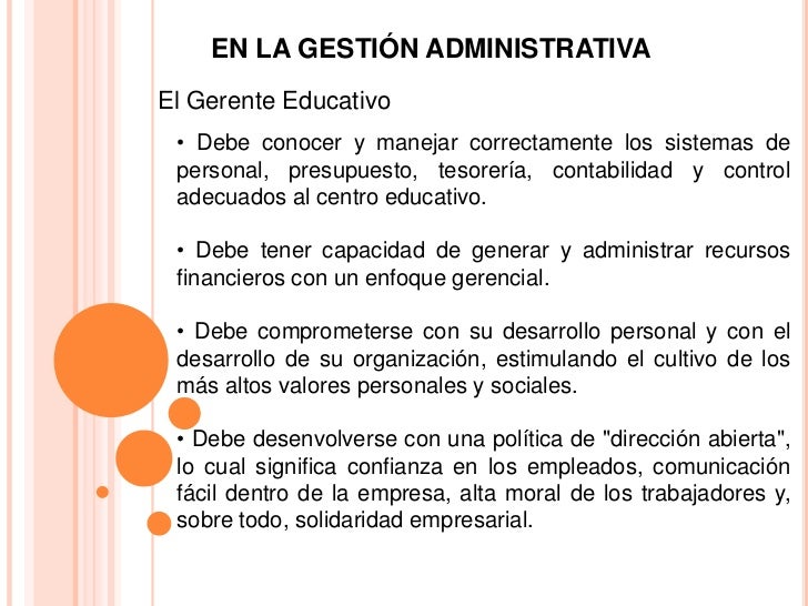 Resultado de imagen para Director como Gerente en la Gestión Administrativa