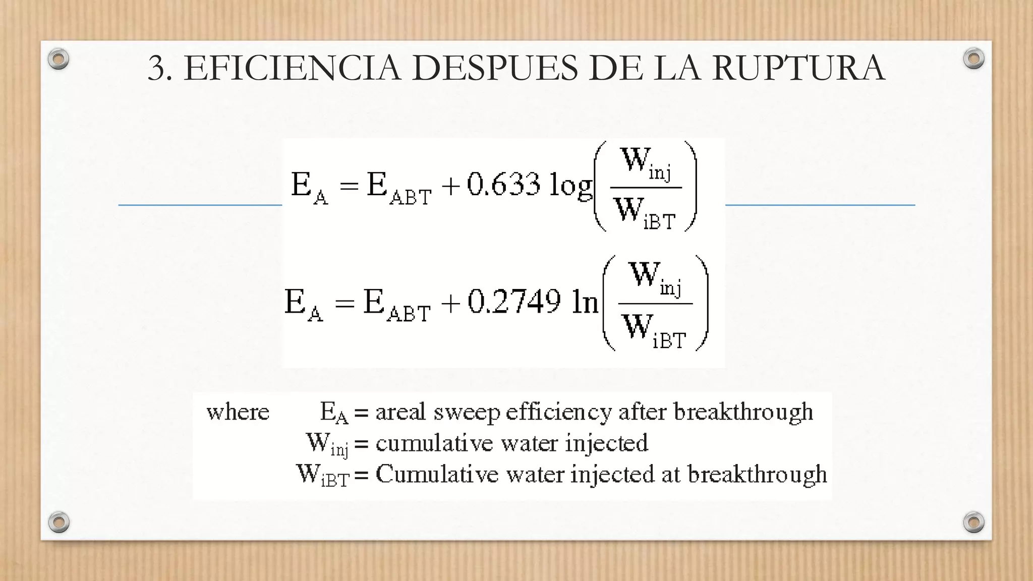 3. EFICIENCIA DESPUES DE LA RUPTURA
 