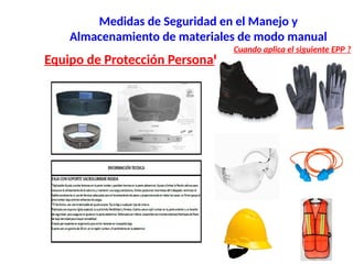 Seguridad en el Manejo y Almacenamiento Manual de Materiales ...