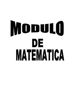 Modulo Matematicas basica