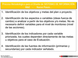 “DISEÑO DE INDICADORES PARA EL MONITOREO Y EVALUACIÓN DE LA GESTIÓN ...