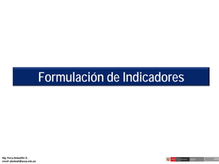 “DISEÑO DE INDICADORES PARA EL MONITOREO Y EVALUACIÓN DE LA GESTIÓN ...