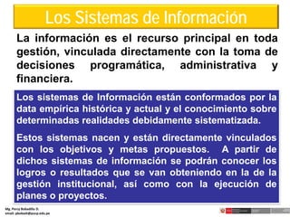 “DISEÑO DE INDICADORES PARA EL MONITOREO Y EVALUACIÓN DE LA GESTIÓN ...