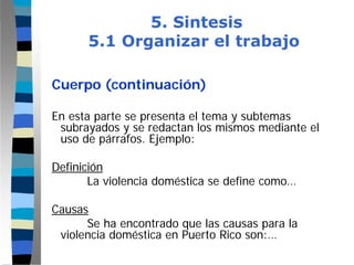 Modulo Monografia - Paso  5 - Sintesis