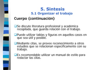 Modulo Monografia - Paso  5 - Sintesis