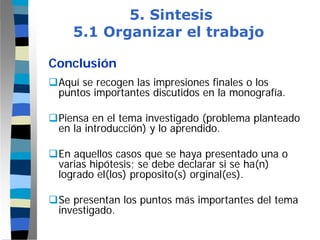 Modulo Monografia - Paso  5 - Sintesis