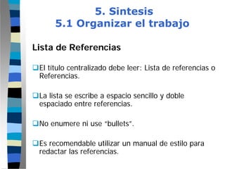 Modulo Monografia - Paso  5 - Sintesis