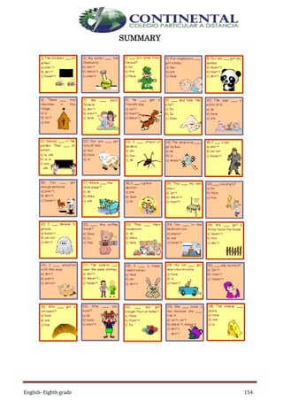 English- Eighth grade 154
SUMMARY
 