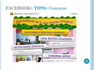 FACEBOOK> TIPS> Concurso




                           27
 