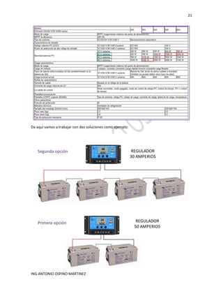 21
ING ANTONIO OSPINO MARTINEZ
Da aquí vamos a trabajar con dos soluciones como ejemplo:
 