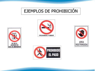 EJEMPLOS DE PROHIBICIÓN 
 