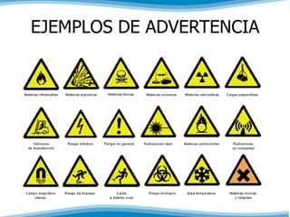 EJEMPLOS DE ADVERTENCIA 
 