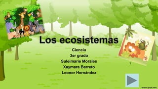 Ciencia
3er grado
Suleimarie Morales
Xaymara Barreto
Leonor Hernández
1
2
 