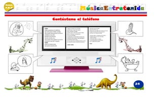Módulo
P.M.N
                                                                               MúsicaEntretenida
                       Contéstame el teléfono

         CORO                                 “Baby me tienes en el olvido,                        Solo quiero que me digas,
                                              desde hace un par de meses,                          que tu me amas a mi,
         Hello,contéstame el teléfono,                                                             porque eres una magia que me hace a mi vivir,
         que solo quiero hablar contigo,      llevo soñando contigo,                               es que tu eres para mi, y yo soy para ti,
                                              quisiera volver a tener otra noche contigo,
         otra noche más,que de ti no sé na’                                                        por favor ven contéstame Baby.
                                              pero el tiempo y la distancia,
         ¿Dónde te has ido?.                  son mis enemigos.                                    Yo quiero saber si tutodavía me extrañas,
         Quisiera encontrarte,                Contéstame una llamada aunque sea,                   Si todavía piensas en mis canciones,
         tenerte al lado mío,                 cálmame esta odisea, este desespero                  cuando te bañas,
                                                                                                   tu recuerdo nadie lo empaña,
         otra noche más, quede ti no sé na’   permíteme que te vea,
                                                                                                   tan solo devuélveme una llamada,
         ¿Dónde te has ido?, hoy(x3).         te lo juro que si por casualidad volviera a verte,
                                                                                                   por ti le llego hasta España.
                                              por nada del mundo me permitiría perderte.
         TEMA
                                                                                                   CORO
         Dime en donde estás,                 CORO-TEMA
         que quiero amarte (x2).




                                                                                                                                                   24
 