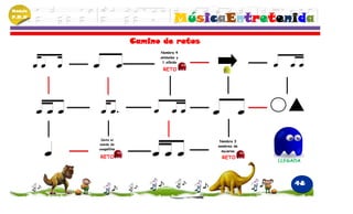 Módulo
P.M.N
                                   MúsicaEntretenida
                      Camino de retos
                            Nombra 4
                            animales y
                             1 silbido

                             RETO




          Imita el                        Nombra 3
         sonido de
                                         nombres de
         unagallina
                                           mujeres
         RETO                             RETO
                                                      LLEGADA



                                                           48
 