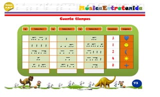Módulo
P.M.N
                                                  MúsicaEntretenida
                                  Cuenta tiempos

         Ig   Tablero No 1   Ig    Tablero No 2   Ig   Tablero No 3   Duraciones   Imágenes




                                                                          3
                                                                           1
                                                                          2
                                                                          4
                                                                          0




                                                                                              73
 