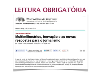LEITURA OBRIGATÓRIA
 