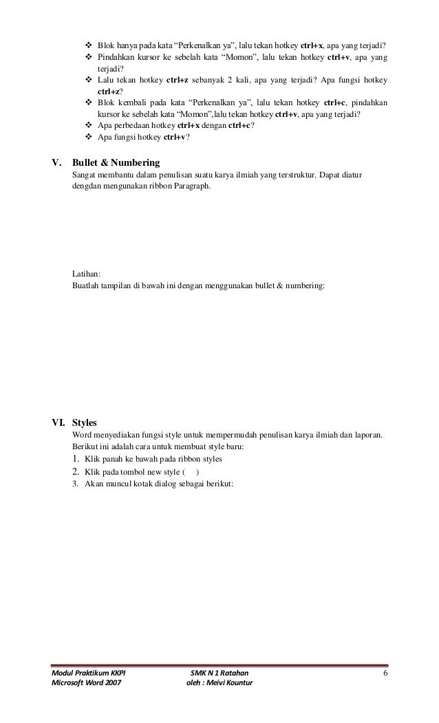 Modul microsoft word 2007 kkpi 