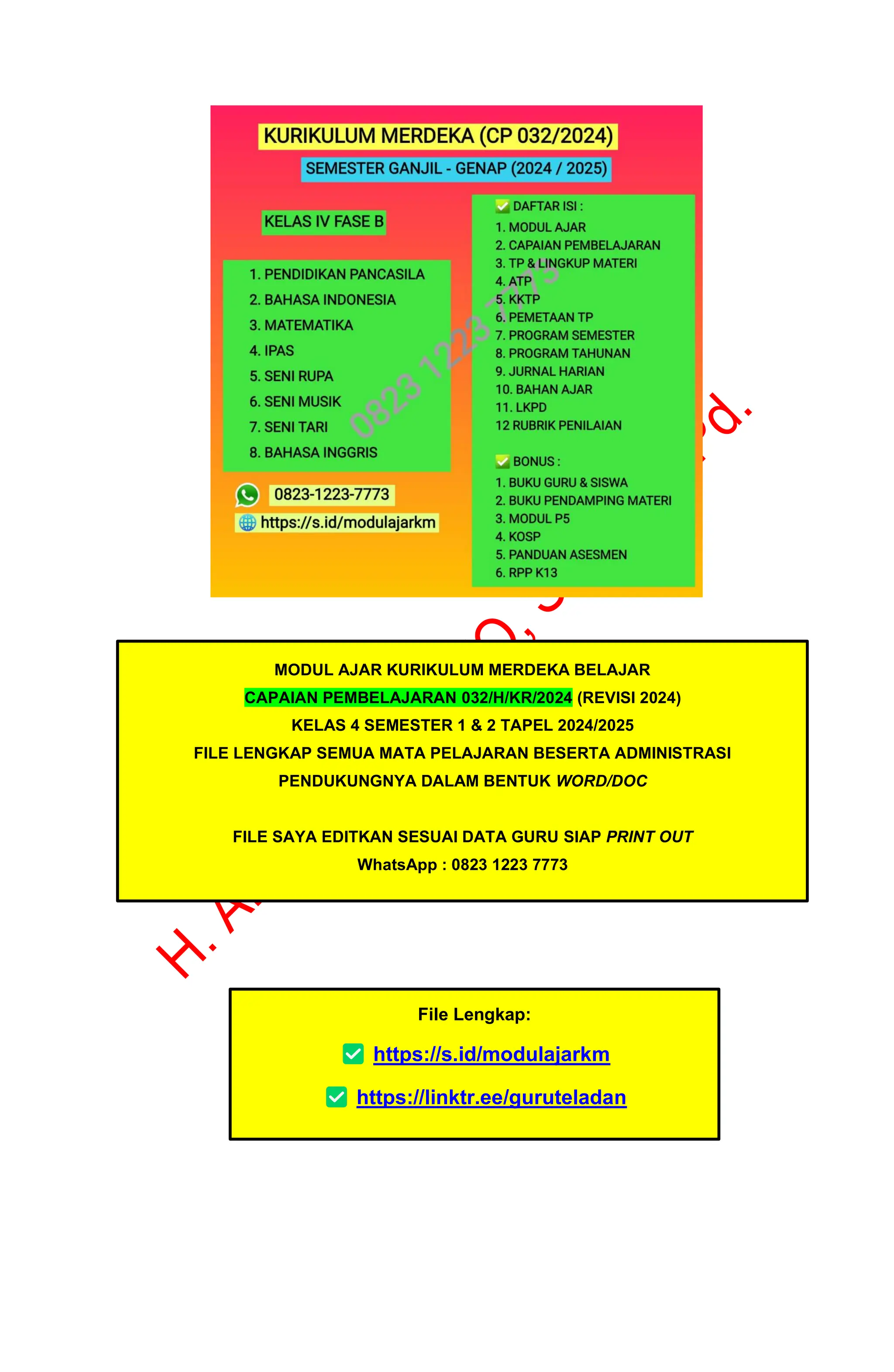 MODUL AJAR PENDIDIKAN PANCASILA (PPKN) KELAS 4 REVISI CP 032 KURIKULUM ...
