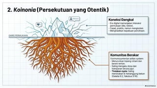 2. Koinonia (Persekutuan yang Otentik)
 